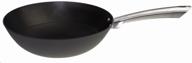 cast iron wok pan 28 cm with non-stick coating cast iron proffi logo