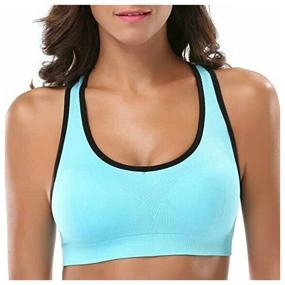 img 4 attached to Sports bra top, Lynette, turquoise, 42