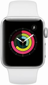img 2 attached to ⌚ Silver/White Apple Watch Series 3 38mm Smart Watch with Aluminium Case