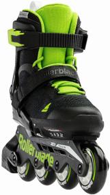 img 4 attached to Роликовые коньки Rollerblade Microblade 2022, р. 36.5 – 40.5, black/green