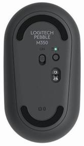 img 2 attached to Wireless computer mouse Logitech Pebble M350, black