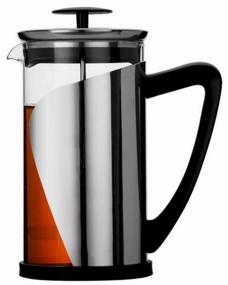 img 3 attached to French press Vitax Times VX-3025 for brewing tea and making drinks from ground coffee, 1l metal/black 1l
