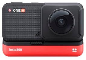 img 3 attached to Action Camera Insta360 One R, 5760x2880, black/red