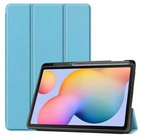 img 4 attached to Case for Samsung Galaxy Tab S6 Lite 10.4" with S Pen, light blue