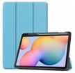 case for samsung galaxy tab s6 lite 10.4" with s pen, light blue logo