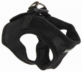 img 3 attached to Puppia Soft vest harness B, neck circumference 24 cm, black, S