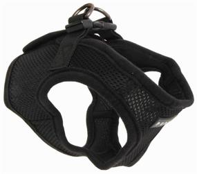 img 3 attached to Шлейка Puppia Soft vest harness B, обхват шеи 24 см, черный, S