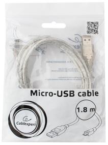 img 4 attached to Cablexpert USB - microUSB cable (CCP-mUSB2-AMBM-6-TR), 1.8 m