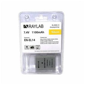 img 3 attached to Battery Raylab RL-ENEL14 1100mAh (for Nikon D3200, D3300, D3400, D5100, D5300, D5500)