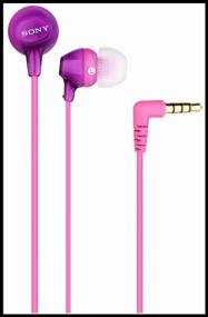 img 4 attached to 🎧 Purple Sony MDR-EX15AP In-Ear Headphones