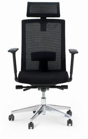 img 2 attached to NORDEN Aluminium Office Partner 💺 Computer Chair - Black Textile Upholstery