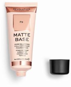 img 4 attached to REVOLUTION Matte Base Foundation, 28 ml, shade: F9