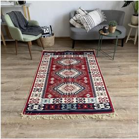 img 2 attached to Turkish carpet, kilim, Sunset 120x180 cm, double sided