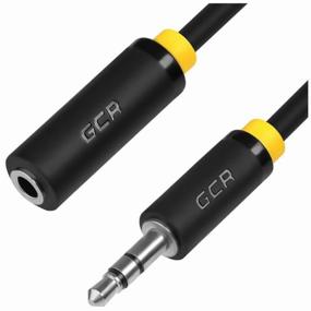 img 3 attached to GCR Audio Extension 2.0m jack 3.5mm/jack 3.5mm black, yellow border, ultraflexible, M/F, Premium, screen, stereo