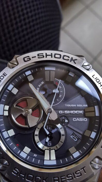 img 1 attached to Casio G-Shock G-Steel Men's 🕰️ Watch with Black Resin Band GSTB100G-2A review by Aneta Stpie ᠌