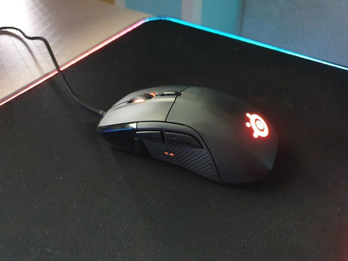 img 2 attached to 🖱️ SteelSeries Rival 710 Gaming Mouse - High Precision TrueMove3 Optical Sensor - Vibrant OLED Display - Tactile Alerts - Customizable RGB Lighting (Renewed) review by o Bnh ᠌