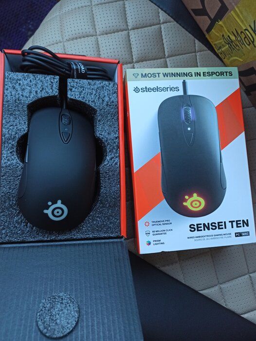 img 2 attached to Enhance Your Gaming Experience with the 🎮 SteelSeries Sensei Laser Gaming Mouse RAW - Rubberized Black review by Hideo Tsushi ᠌