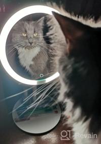 img 11 attached to Xiaomi зеркало косметическое настольное Mijia LED Makeup Mirror (MJHZJ01-ZJ) с подсветкой