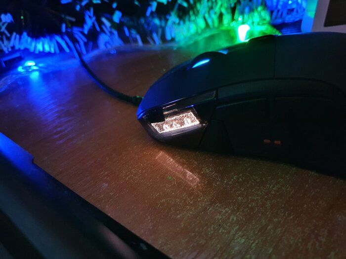 img 2 attached to 🖱️ SteelSeries Rival 710 Gaming Mouse - High Precision TrueMove3 Optical Sensor - Vibrant OLED Display - Tactile Alerts - Customizable RGB Lighting (Renewed) review by Tawan Nuyok ᠌