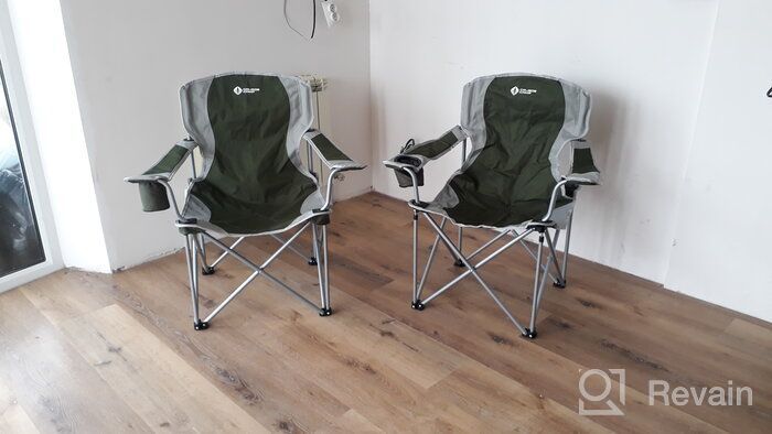 img 1 attached to Crusoe Camp CC-06 Armchair: Comfortable Green/Grey Seating for Your Outdoor Adventures review by Adam Orlowski ᠌