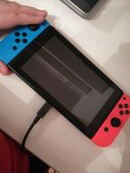 img 1 attached to 💙 Officially Licensed Hori Nintendo Switch Blue Light Blocking Screen Protector – Protect Your Eyes while Playing! review by Kiril Tankard ᠌