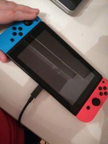 img 5 attached to 💙 Официально лицензированный защитный экран от Hori для Nintendo Switch, блокирующий синий свет - защита ваших глаз во время игры!