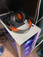 img 2 attached to 🎧 Cougar Phontum Essential Gaming Headset - Enhanced Stereo Experience (Orange) review by Michael Baek ᠌