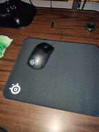 img 1 attached to 🖱️ SteelSeries QcK Heavy Gaming Mouse Pad - Extra Thick Non-Slip Rubber Pad - Exclusive Microfiber Surface - Size Medium review by Alvin Yau ᠌
