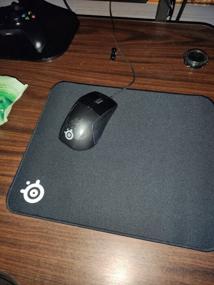 img 5 attached to 🖱️ SteelSeries QcK Heavy Gaming Mouse Pad - Extra Thick Non-Slip Rubber Pad - Exclusive Microfiber Surface - Size Medium