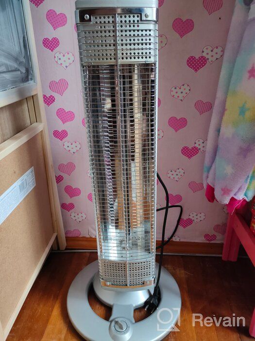 img 1 attached to Quiet Portable Space Heater for Indoor Use - Veito Standing Heater with Remote Control review by Anastazja Gbka ᠌