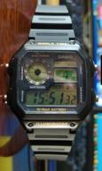 img 1 attached to Casio Men's AE1200WHB-1BV Black Resin Watch with Long-Lasting Ten-Year Battery review by Ada Sztajerowska ᠌