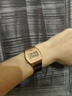 img 3 attached to Casio Men's Vintage Rose Gold Tone Stainless Steel Mesh Band Classic LCD Digital Watch - Model B640WMR-5AV review by Aneta Maecka ᠌