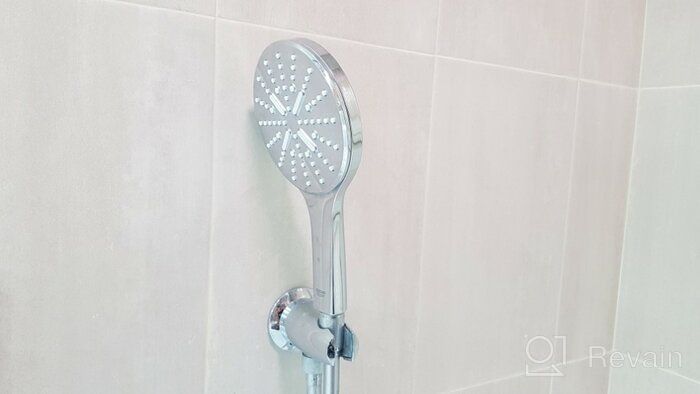 img 2 attached to Experience Luxurious Showers with the GROHE 🚿 Rainshower 130 SmartActive Cube Hand Shower in Chrome 26582000 review by Byoung Woon Bak ᠌