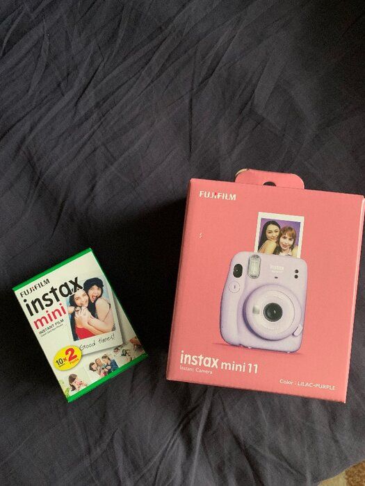 img 2 attached to FUJIFILM INSTAX Mini 11 Instant Film Camera (Ice White) + Accessory Bundle with 4X Fujifilm Instax Mini Twin Film, Carrying Case, Strap & Funky Film Frames review by Ada Stasiak ᠌