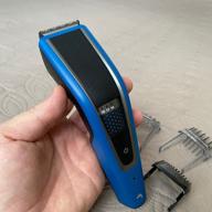 img 1 attached to Philips HC5612/15 Hair Clipper, Black/Blue, 18.4 x 12.8 x 3.4 inches review by Anastazja Skorek ᠌