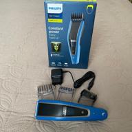 img 2 attached to Philips HC5612/15 Hair Clipper, Black/Blue, 18.4 x 12.8 x 3.4 inches review by Anastazja Skorek ᠌