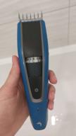 img 1 attached to Philips HC5612/15 Hair Clipper, Black/Blue, 18.4 x 12.8 x 3.4 inches review by Felicja Stefaska ᠌