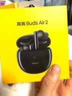img 1 attached to Realme Buds Air 2 Bluetooth Earbuds with ANC and 88ms Low Latency, IPX5 Waterproof Wireless Headphones for Android & Apple - Black, with 25hrs Playback review by Aneta Gsiewska ᠌