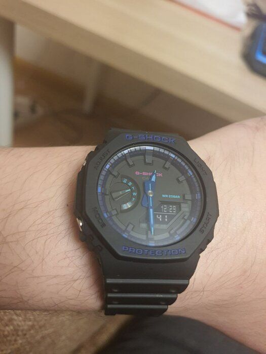 img 1 attached to G Shock GA2100VB 1A Black One Size review by Aneta Stpie ᠌