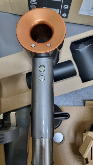 img 3 attached to 💨 Dyson Supersonic HD07 Hairdryer in Blue/Copper - Enhance Your Styling Experience! review by Anastazja Skarbie (J ᠌