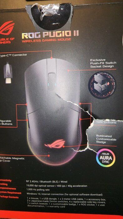 img 1 attached to ASUS ROG Pugio Optical Gaming Mouse: Ambidextrous Design, Customizable Buttons, High Precision Sensor, and Aura Sync RGB Lighting with ROG Armoury II review by Kiril Tanev ᠌