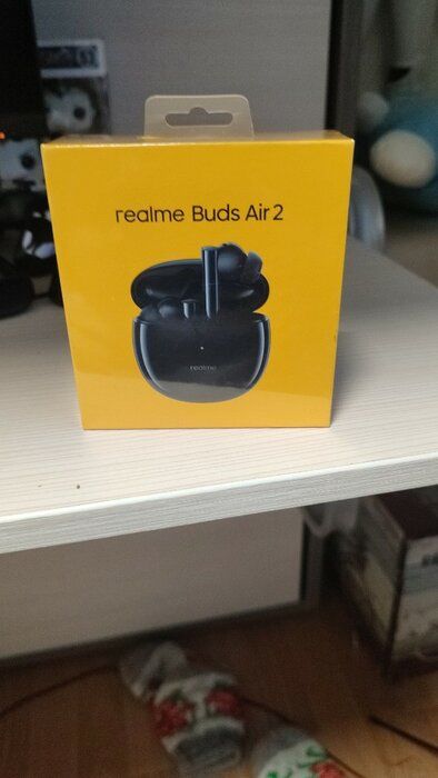 img 2 attached to Realme Buds Air 2 Bluetooth Earbuds with ANC and 88ms Low Latency, IPX5 Waterproof Wireless Headphones for Android & Apple - Black, with 25hrs Playback review by Mateusz Kot ᠌