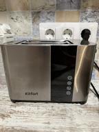 img 1 attached to Toaster Kitfort KT-2047, silver review by gnes Papp ᠌