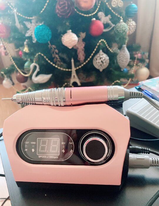 img 1 attached to Nail Drill manicure and pedicure machine ZS-717, 45000 rev/min, 1 pc. white review by Anastasiia Hrytsenko ᠌