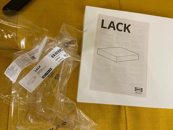 img 1 attached to Ikea Lack Wall Shelf, 11.75 inches, Black review by Cakra Buana ᠌