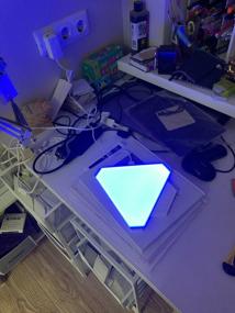 img 7 attached to Transform Your Space: Smart Light Panels, LED Quantum Ambient Triangle Board - APP-Controlled Complete Set