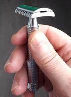 img 1 attached to 🪒 MUHLE Traditional Chrome T-Razor: Open Comb, Silver, Replaceable Blades - Ultimate Shaving Experience, 1pc review by Riko Long ᠌