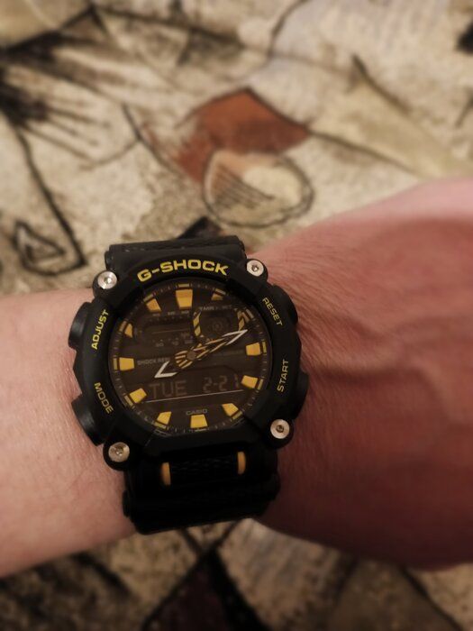 img 1 attached to ⌚ G-Shock GA900A-1A9 Black Yellow Unisex Watch - One Size review by Felicja Skrobek ᠌