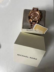 img 5 attached to 🕒 Стильные и изысканные: женские часы Michael Kors Bradshaw с розовым оттенком MK6066