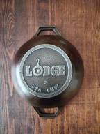 img 1 attached to Lodge Cast Iron 14 Wok review by Agata Sikora ᠌